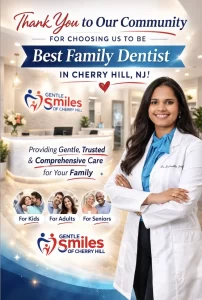Best Family Dentist in Cherry Hill NJ - Dr. Sushmitha Jeeri at Gentle Smiles of Cherry Hill