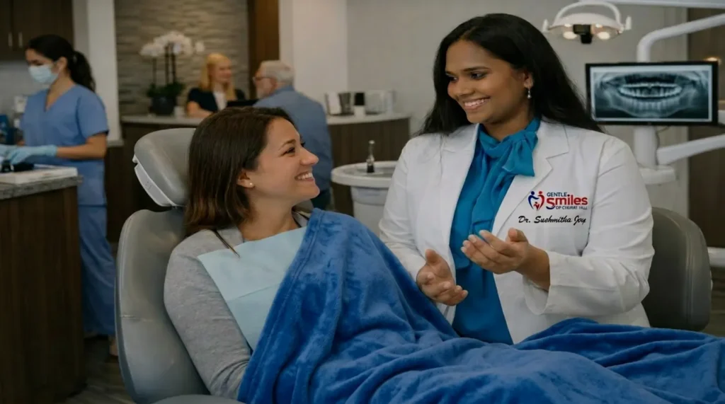 Dr. Jeeri, family gentle dentist in Cherry Hill NJ, providing gentle dental care at Gentle Smiles of Cherry Hill